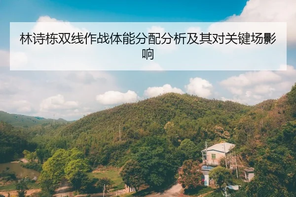 林诗栋双线作战体能分配分析及其对关键场影响